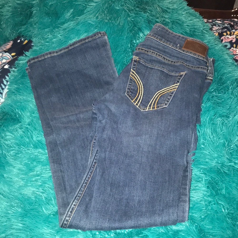 Hollister boot cut jeans!